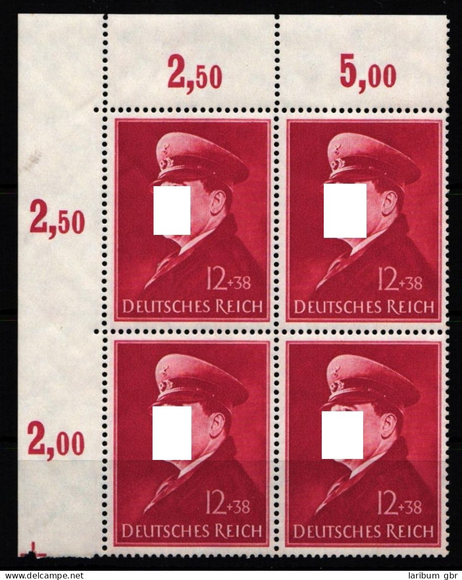 Deutsches Reich 772 Postfrisch 4er Block Vom Eckrand #KL476 - Otros & Sin Clasificación