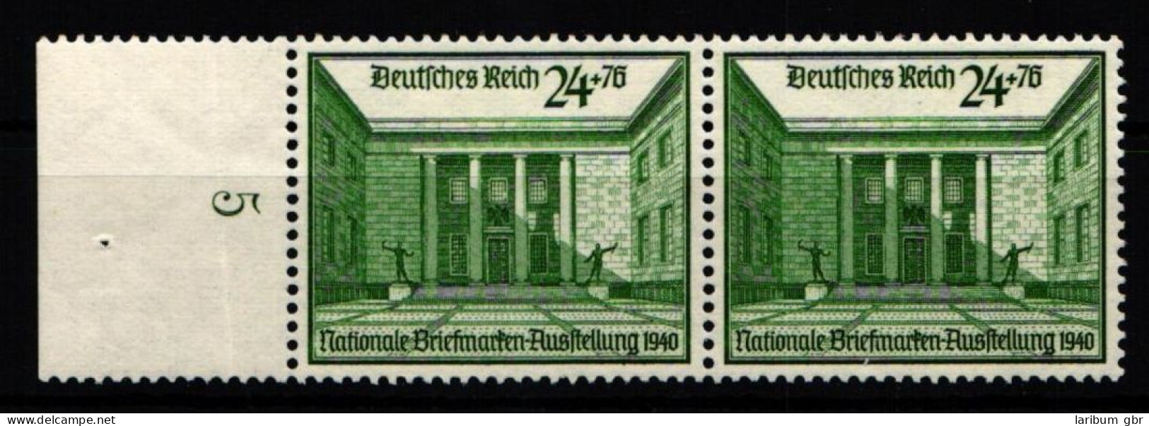 Deutsches Reich 743 Postfrisch Paar Vom Seitenrand #KL493 - Sonstige & Ohne Zuordnung