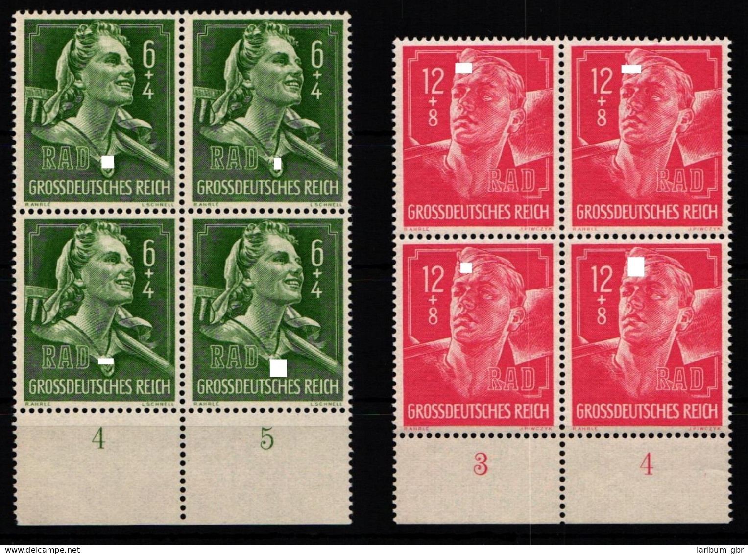 Deutsches Reich 894-895 Postfrisch Vom Unterrand #KL574 - Otros & Sin Clasificación