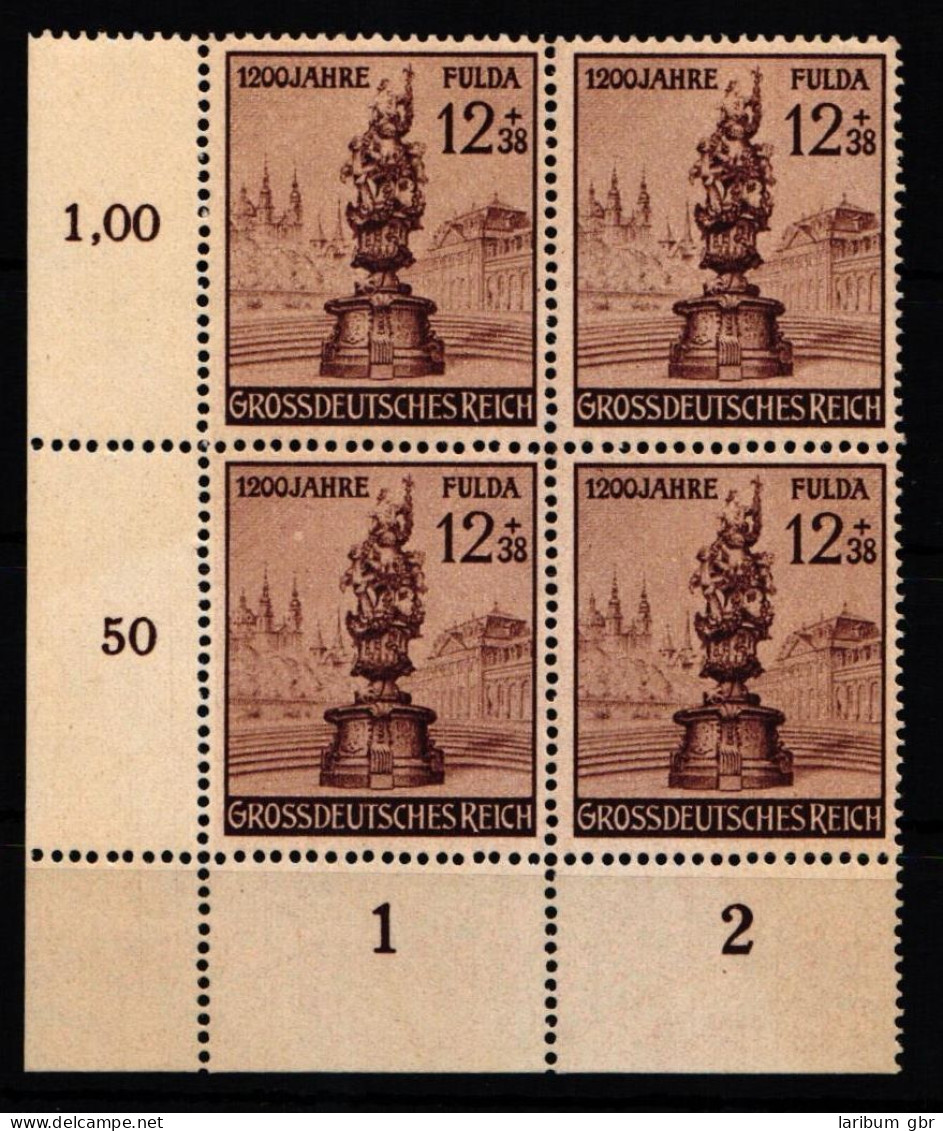 Deutsches Reich 886 Postfrisch 4er Block Vom Eckrand #KL548 - Altri & Non Classificati