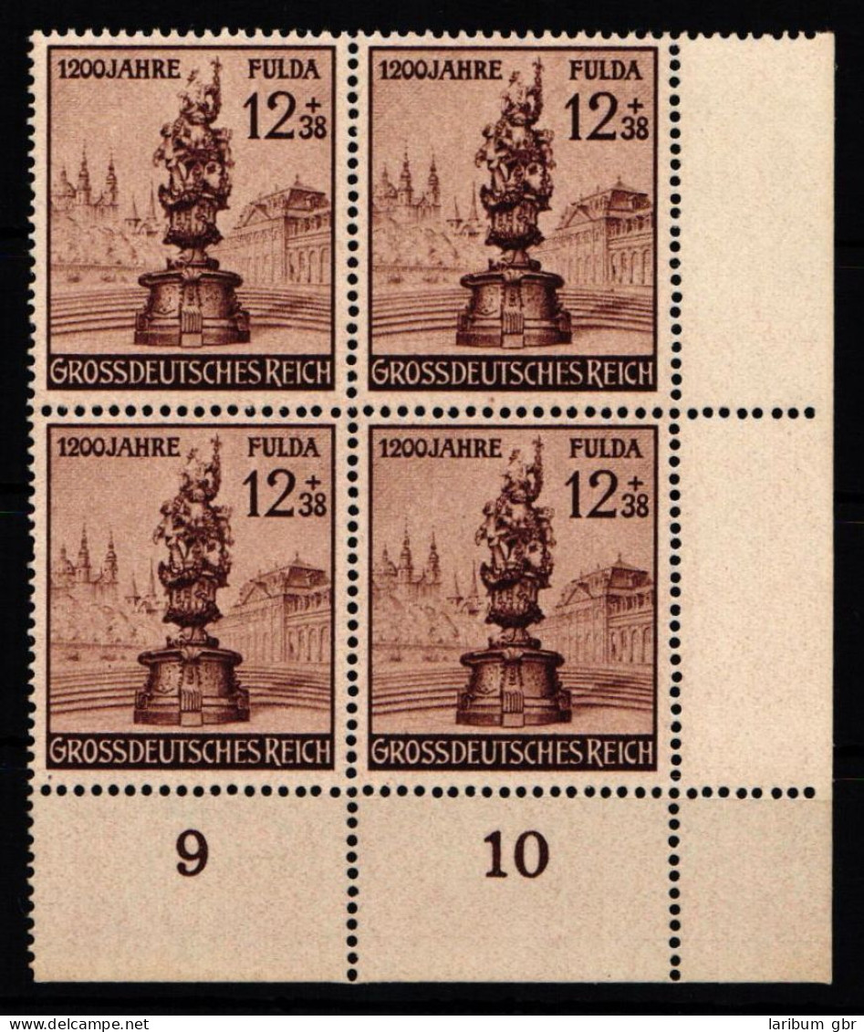 Deutsches Reich 886 Postfrisch 4er Block Vom Eckrand #KL550 - Sonstige & Ohne Zuordnung