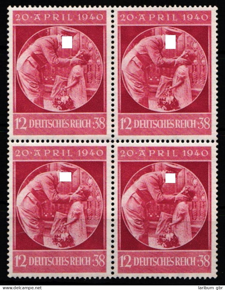 Deutsches Reich 744 Postfrisch 4er Block #KL522 - Autres & Non Classés
