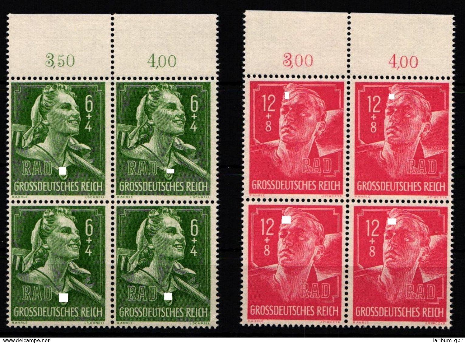 Deutsches Reich 894-895 Postfrisch Vom Oberrand #KL572 - Sonstige & Ohne Zuordnung
