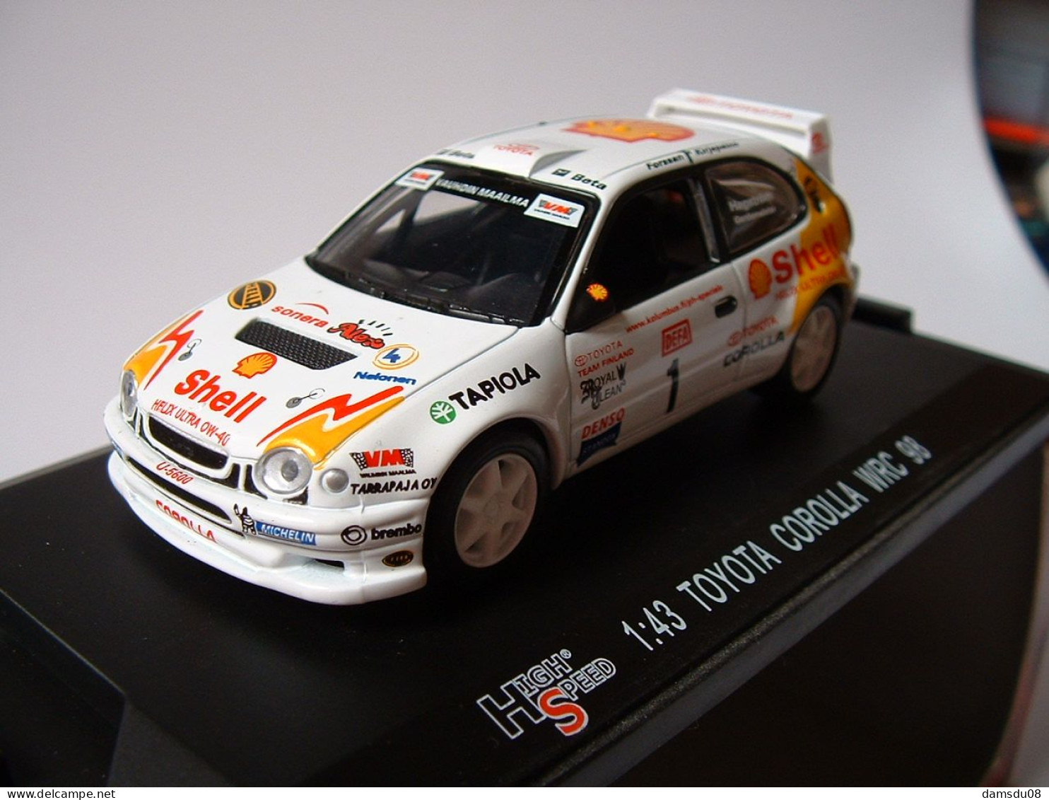 Tauxy Toyota Corolla WRC Shell Defa Rallye 1998 Hagstrom Echelle 1/43 En Boite Vitrine Et Surboite Carton - Altri & Non Classificati