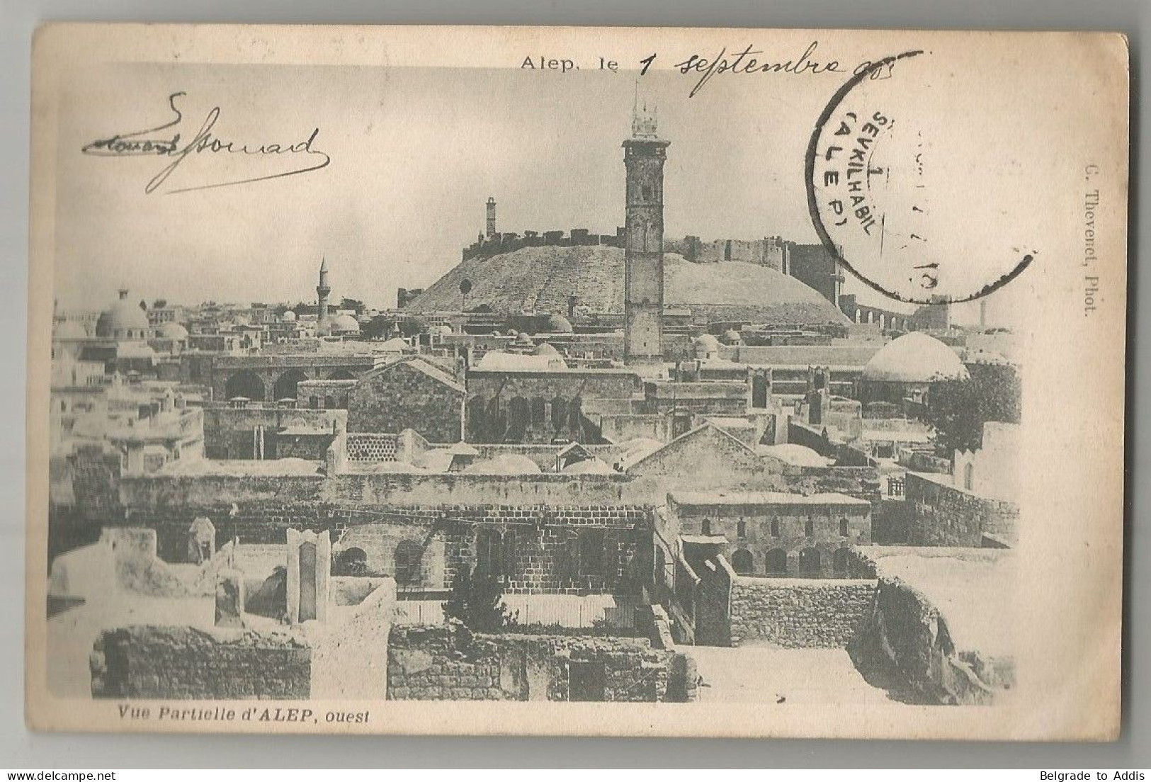 Syria Syrie Carte Postale Postcard 1903 Alep édit. Thévenet - Siria