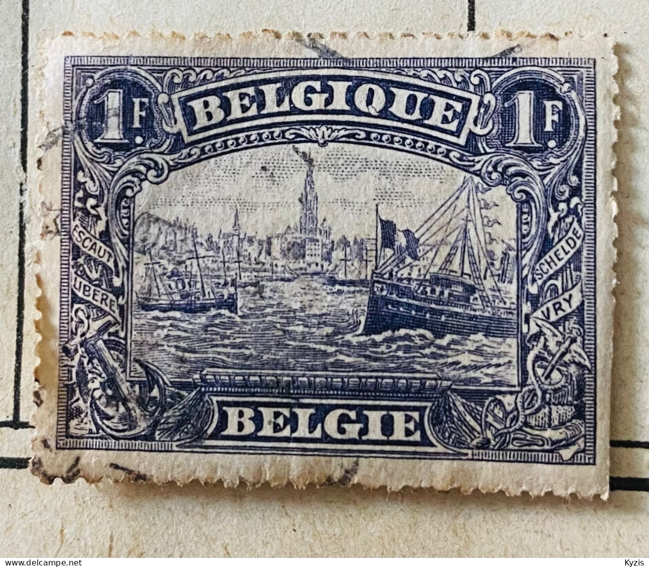 Belgique - COB 145 -1F - 1915 - 1915-1920 Alberto I