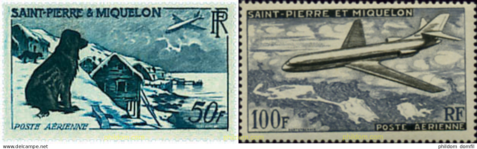 50657 MNH SAN PEDRO Y MIQUELON 1957 MOTIVOS VARIOS - Unused Stamps