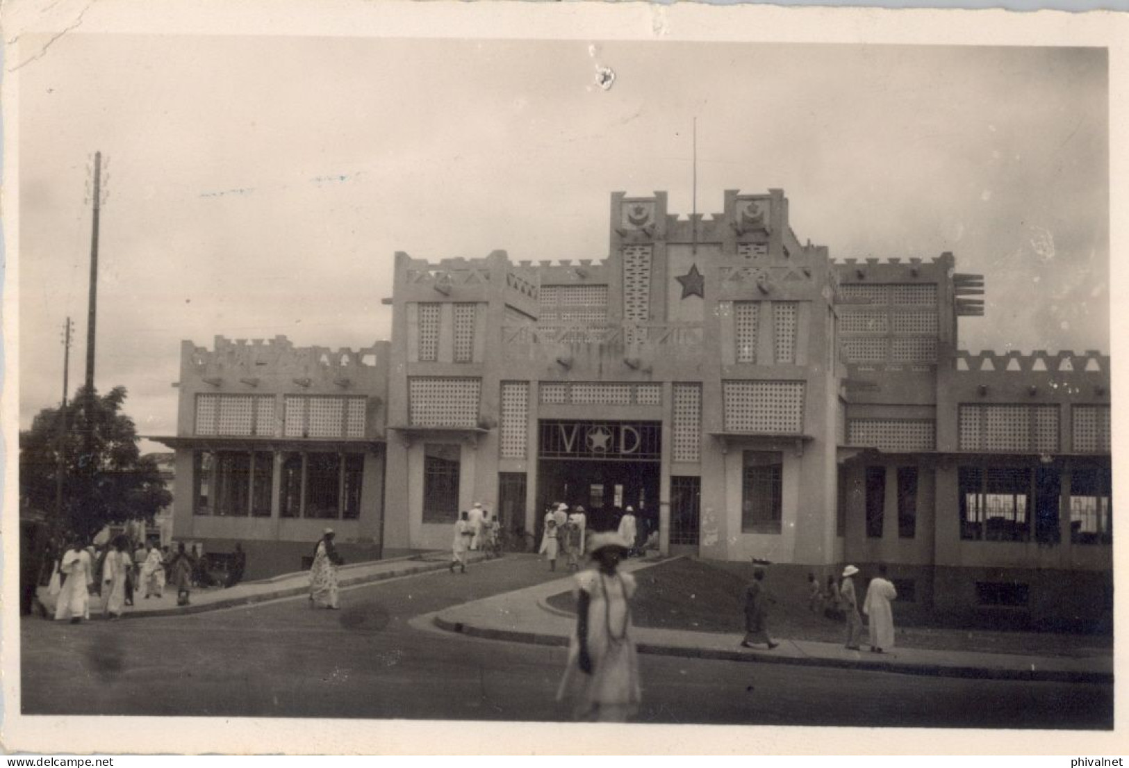 1949 SENEGAL , T.P. CIRCULADA , DAKAR - MARCHÉ SANDAGA  , CORREO AÉREO - Brieven En Documenten