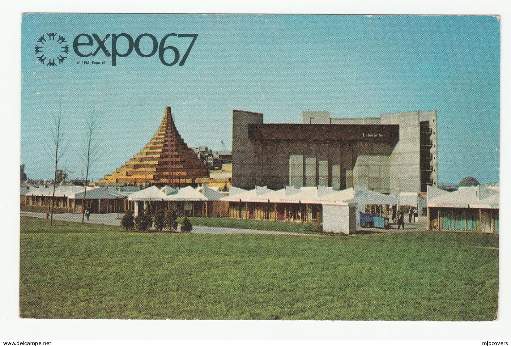 1967 EXPO  Postcard The Expo Labyrinth Mailed From The Exposition Pmk United Nations Expo  67 Canada , Un Stamps Cover - 1967 – Montreal (Kanada)