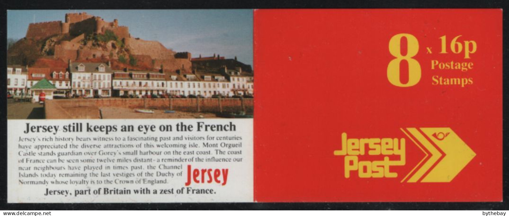 Jersey 1992 Booklet  Sc 489b 16p St. Aubin's Harbour Pane Of 8 - Jersey