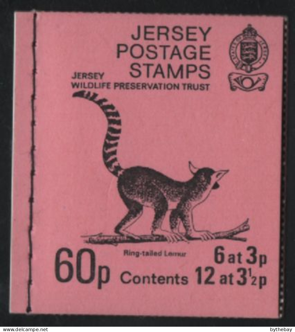 Jersey 1974 Booklet  Sc 39b 3p La Hougue Bie, Sc 40b 3 1/2p Portelet Bay - Jersey