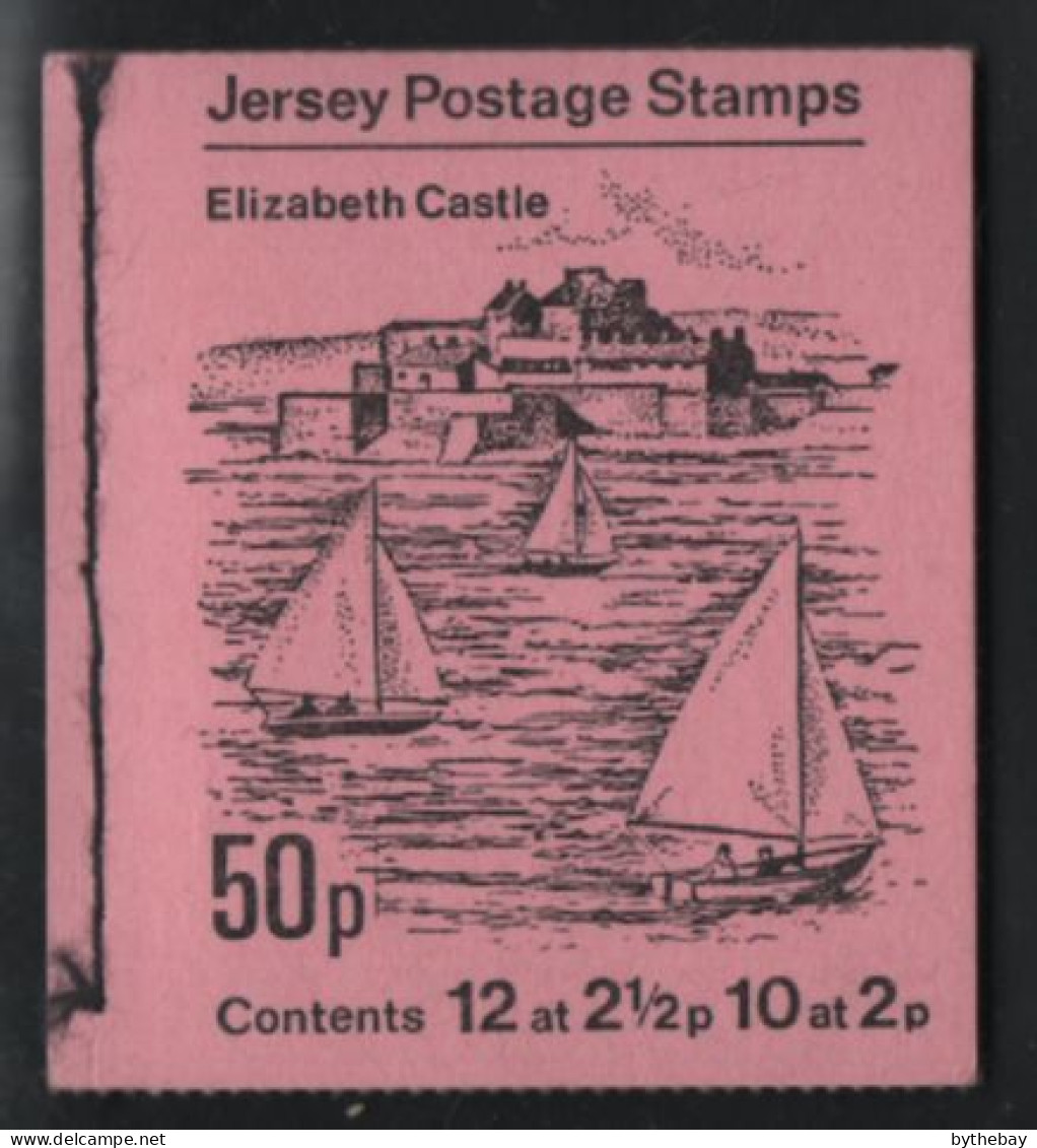 Jersey 1971 Booklet Sc 38b 2 1/2p Arms And Mace Sc 37b 2p Mont Orgueil  Inverted Contents - Jersey