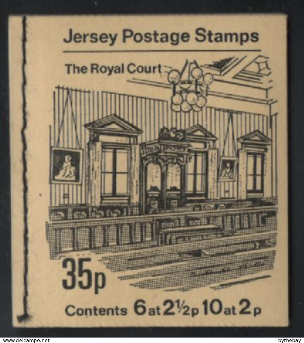 Jersey 1971 Booklet Sc 38b 2 1/2p Arms And Mace Sc 37b 2p Mont Orgueil - Jersey