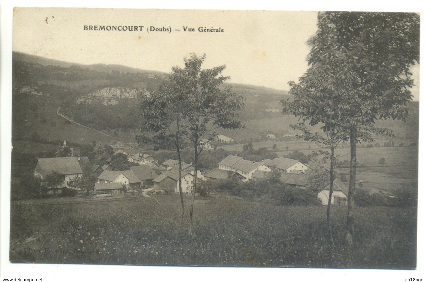 CPA 25 Doubs - BREMONCOURT Montancy - Vue Générale En 1915 - Peu Commune - Sonstige & Ohne Zuordnung