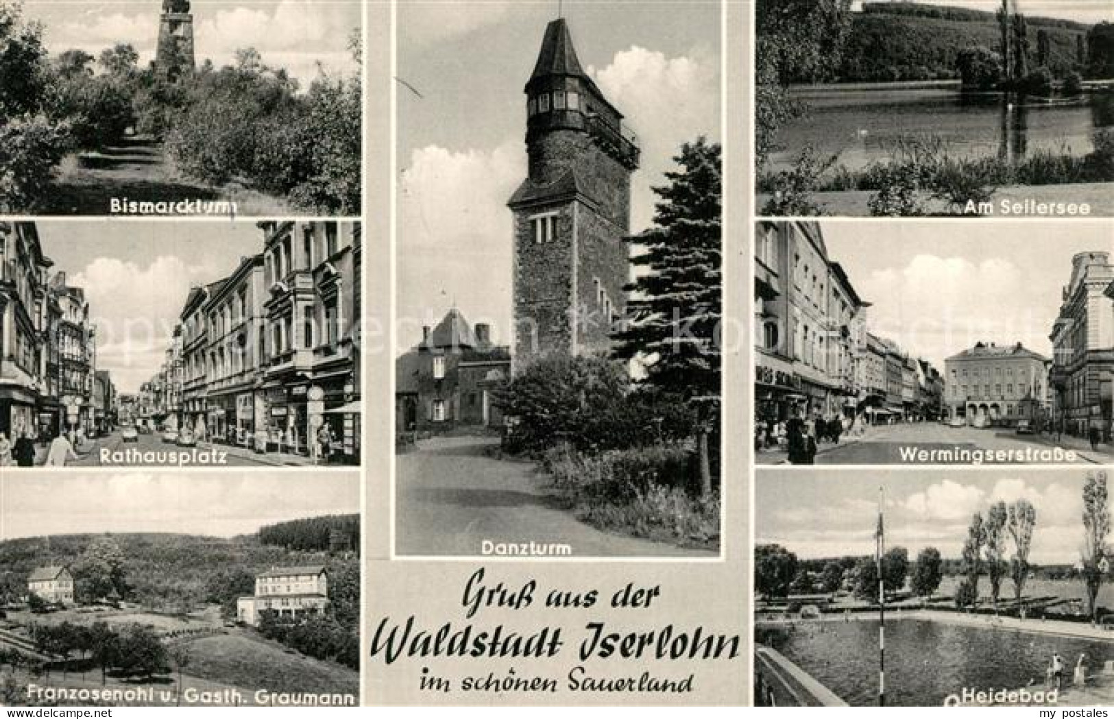 73603393 Iserlohn Bismarckturm Seilersee Danzturm Rathausplatz Heidebad Iserlohn - Iserlohn