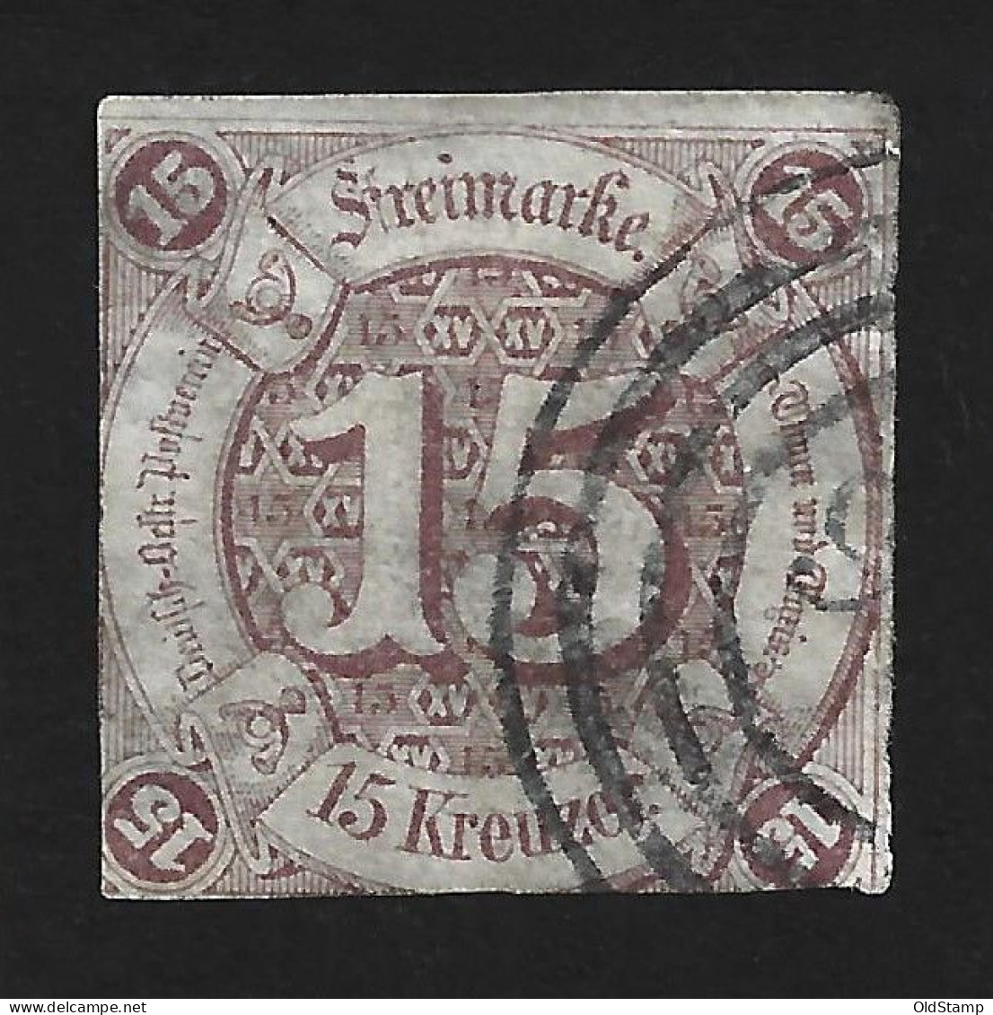 THURN Und TAXIS 1859 Mi.# 24 BPP Signed 4-Ring Gestempelt 15 Kr / Allemagne Alemania Altdeutschland Old Germany States - Gebraucht