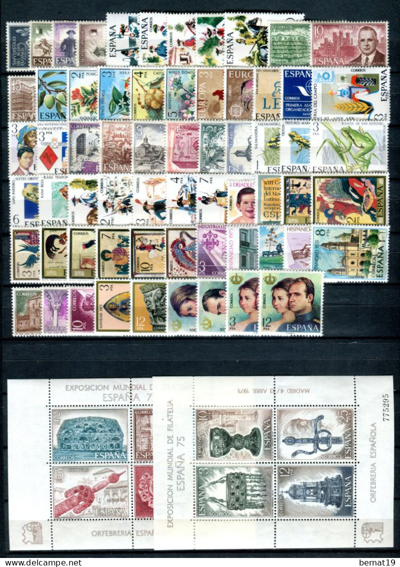 Spain 1975-1979 FIVE Complete Years ** MNH. - Collections (sans Albums)