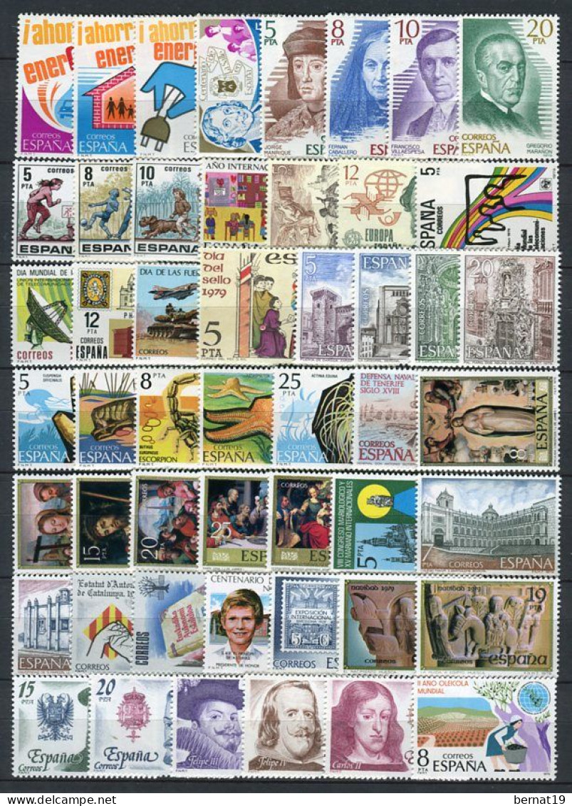 Spain 1975-1979 FIVE Complete Years ** MNH. - Verzamelingen (zonder Album)