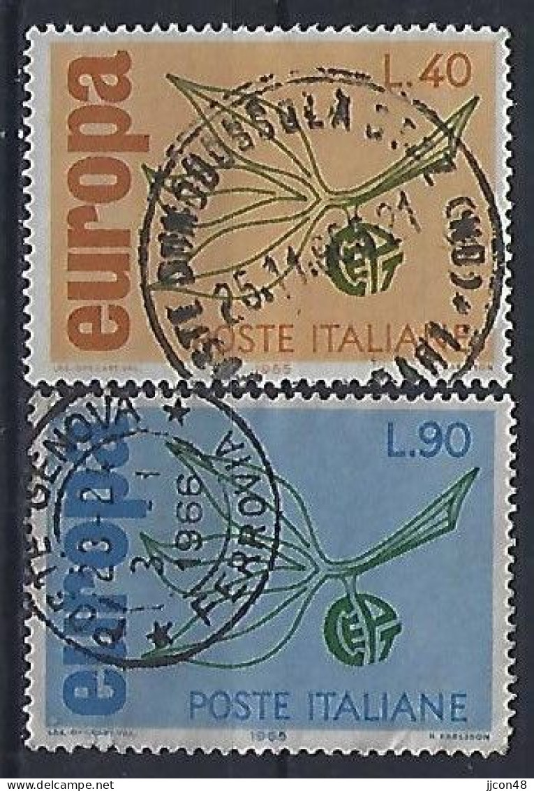 Italy 1965  Europa  (o) Mi.1186-1187 - 1961-70: Oblitérés