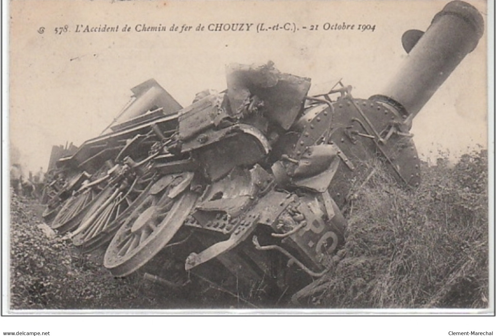 CHOUZY : L'accident De Chemin De Fer D'octobre 1904 - Très Bon état - Sonstige & Ohne Zuordnung
