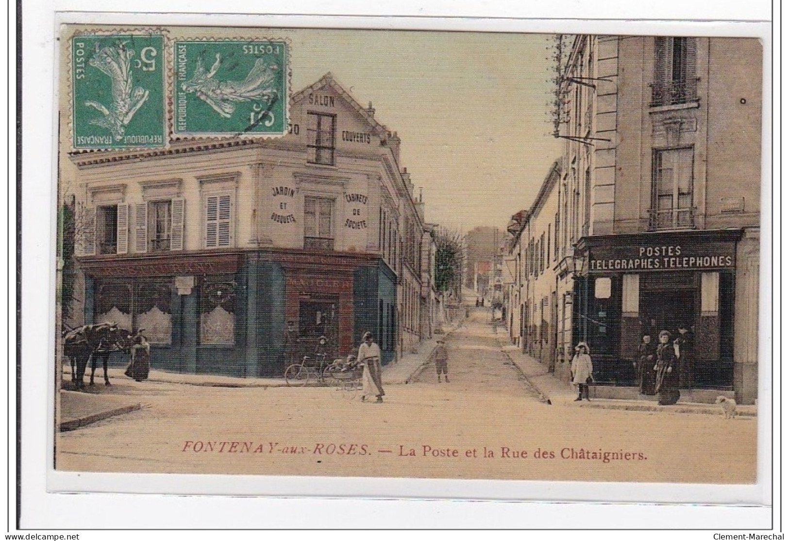 FONTENAY-aux-ROSES : La Poste Et La Rue Des Chataigniers - Tres Bon Etat - Fontenay Aux Roses