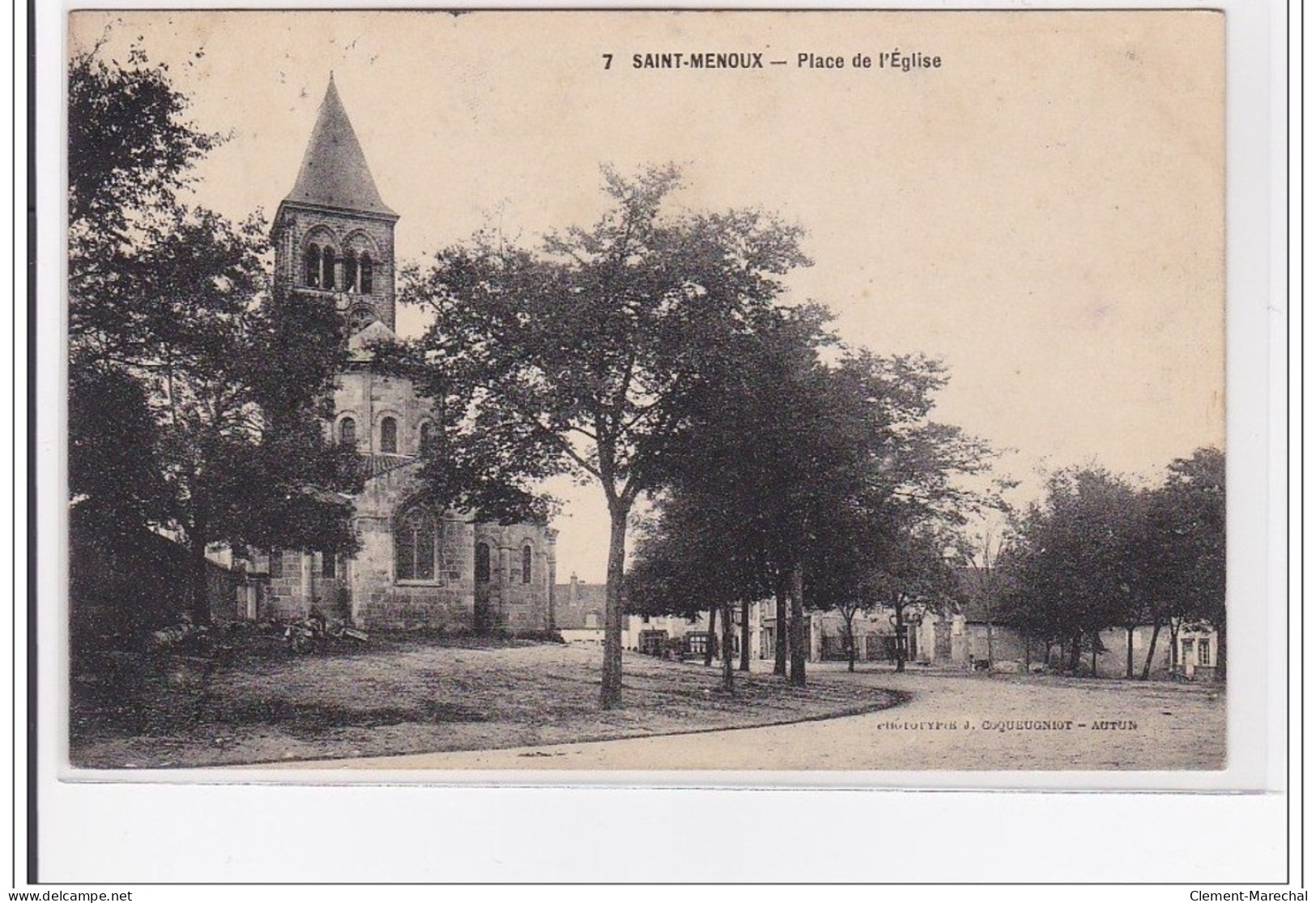 FRANCE : SAINT-MENOUX : Place De L'eglise - Tres Bon Etat - Autres & Non Classés