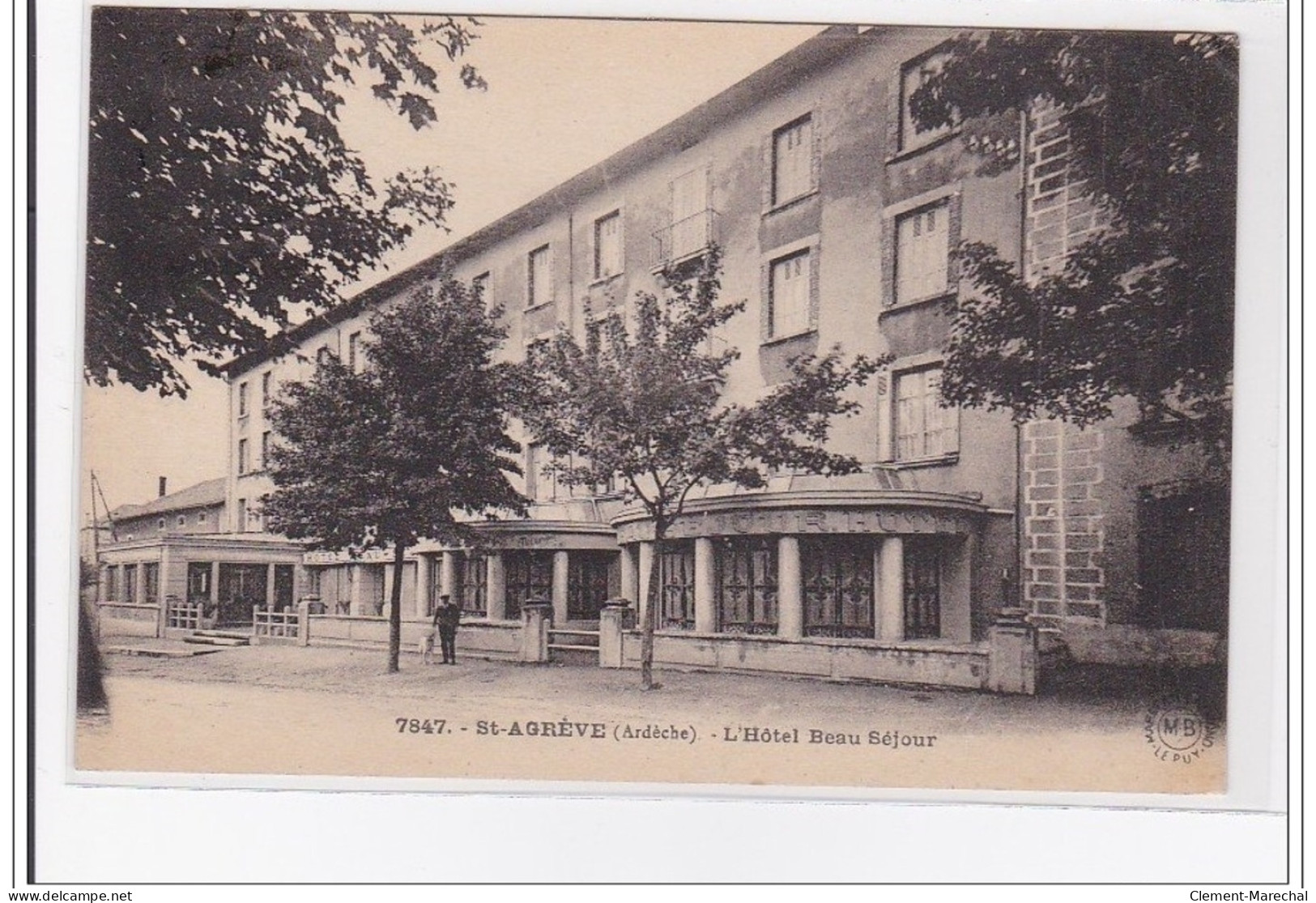 FRANCE : St-AGREVE : L'hotel Beau Sejour - Tres Bon Etat - Saint Agrève