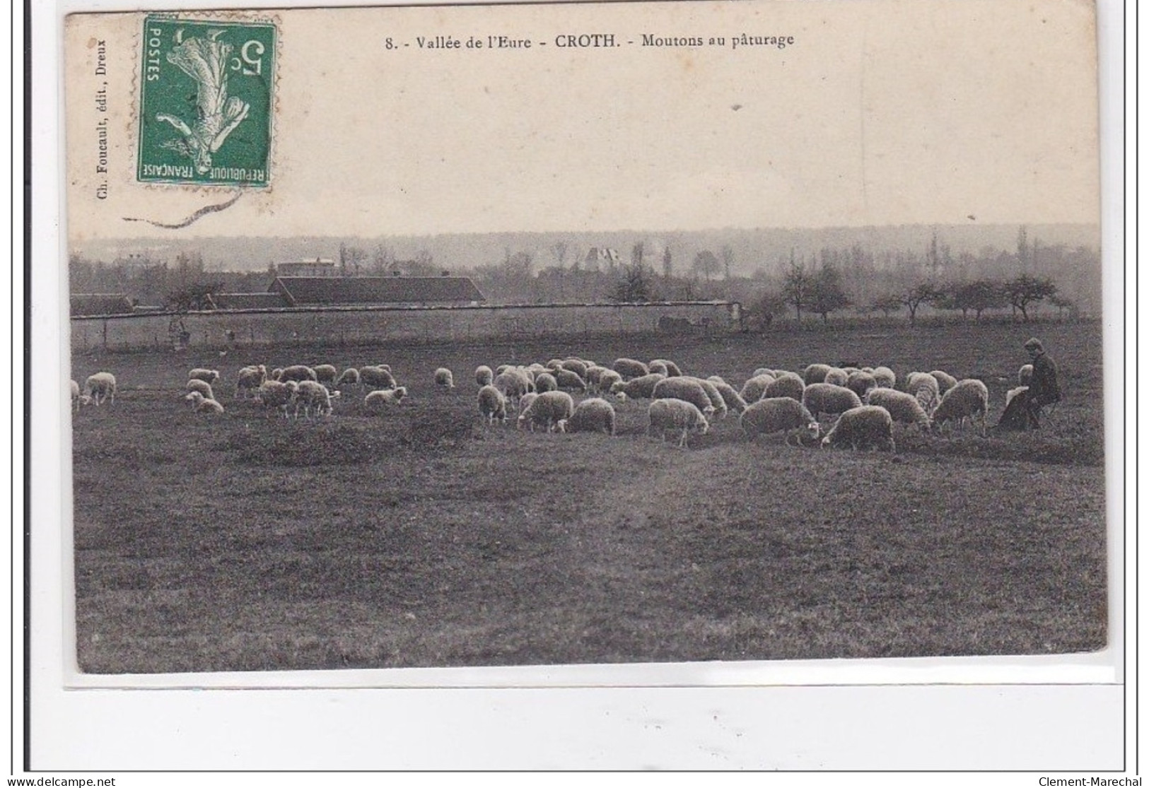 CROTH : Moutons Au Paturage - Tres Bon Etat - Autres & Non Classés
