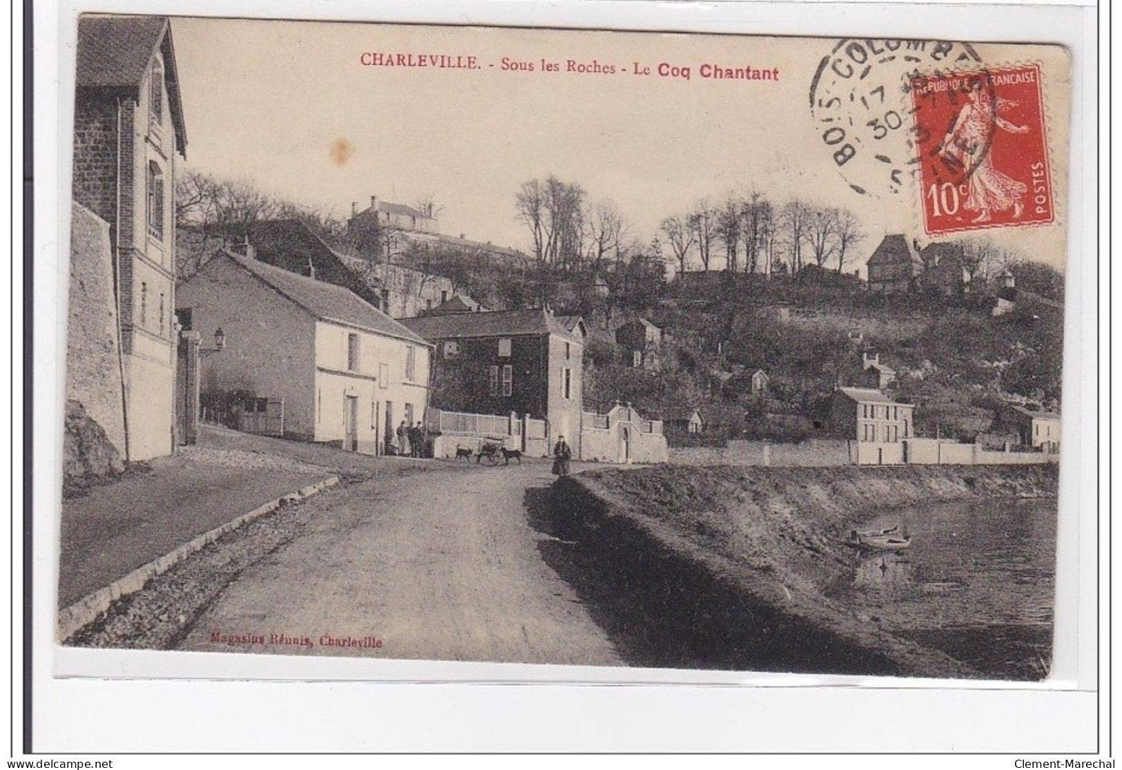 CHARLEVILLE : Sous Les Roches, Le Coq Chantant - Tres Bon Etat - Charleville