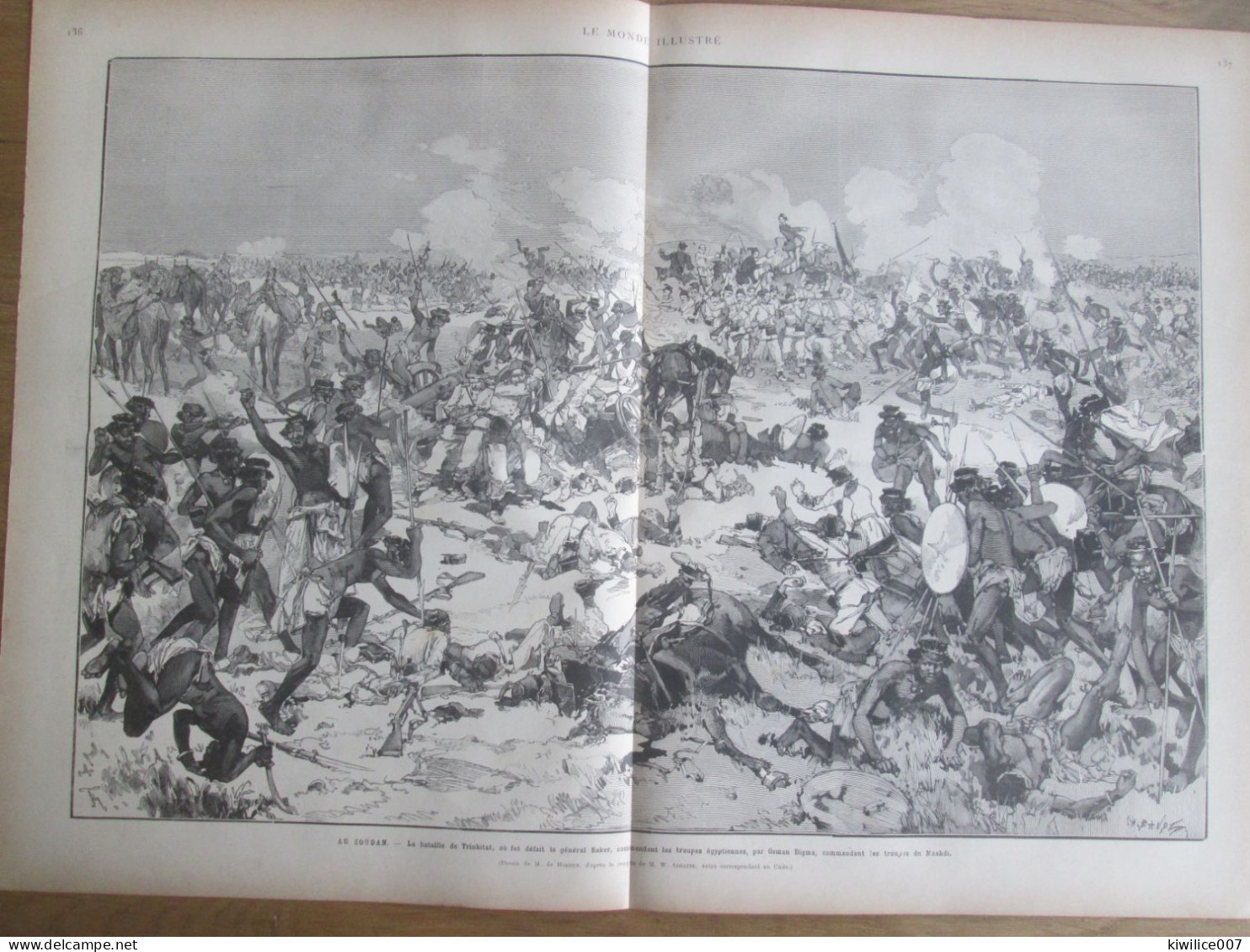 1884  SOUCAN  Bataille De TRINKITAT  Troupes Armée égyptienne Egype  Osman Digma  Maahdi - Ohne Zuordnung