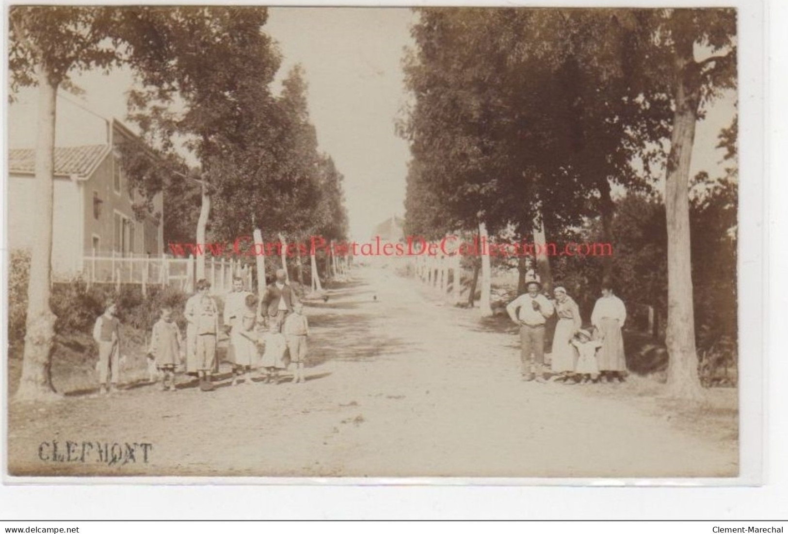 CLEFMONT : Carte Photo D'une Rue Vers 1905- Très Bon état - Clefmont