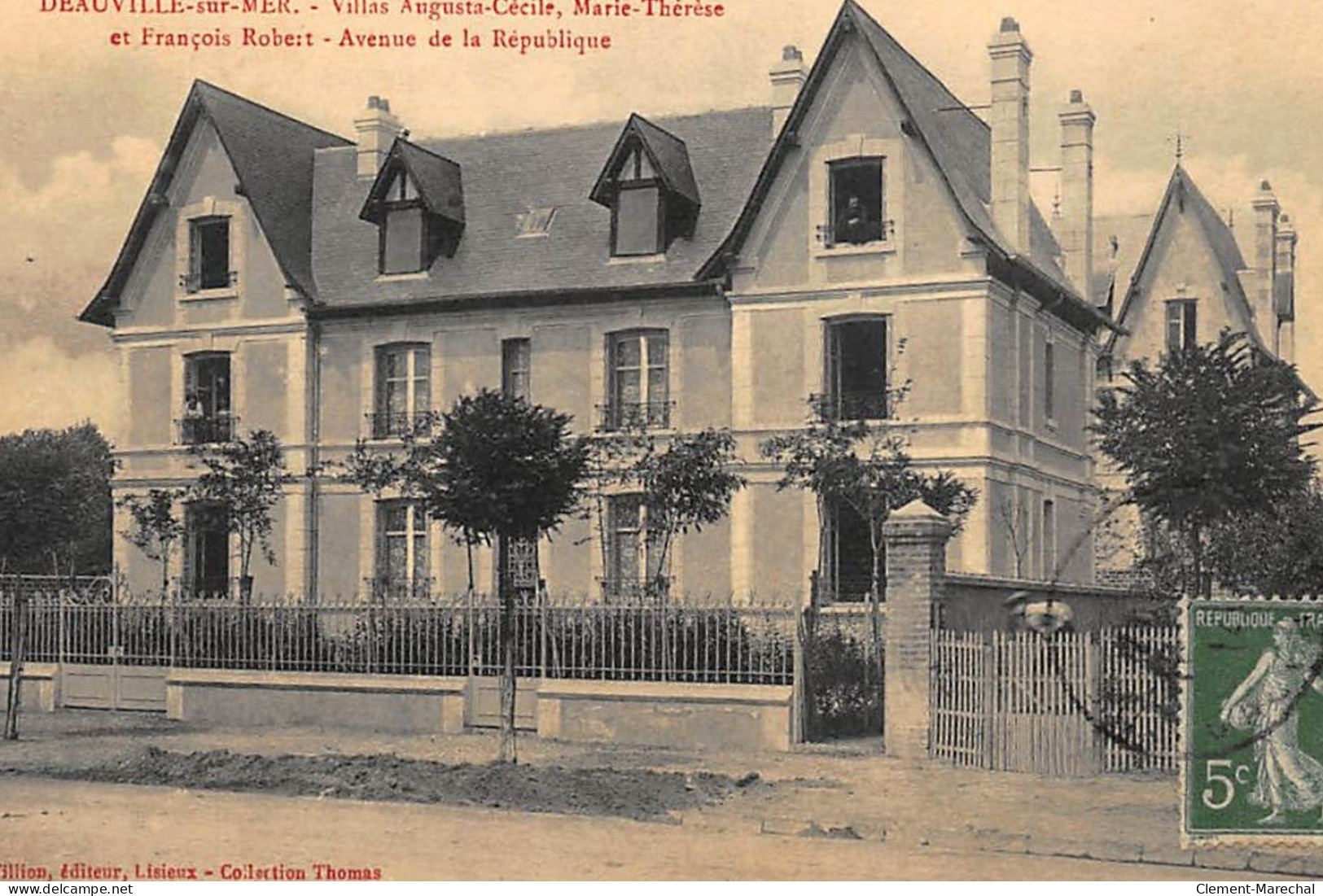 DEAUVILLE-sur-MER : Villas Augustas-cécile, Marie-therese Et Francois Robert Avenue De La République - Tres Bon Etat - Deauville