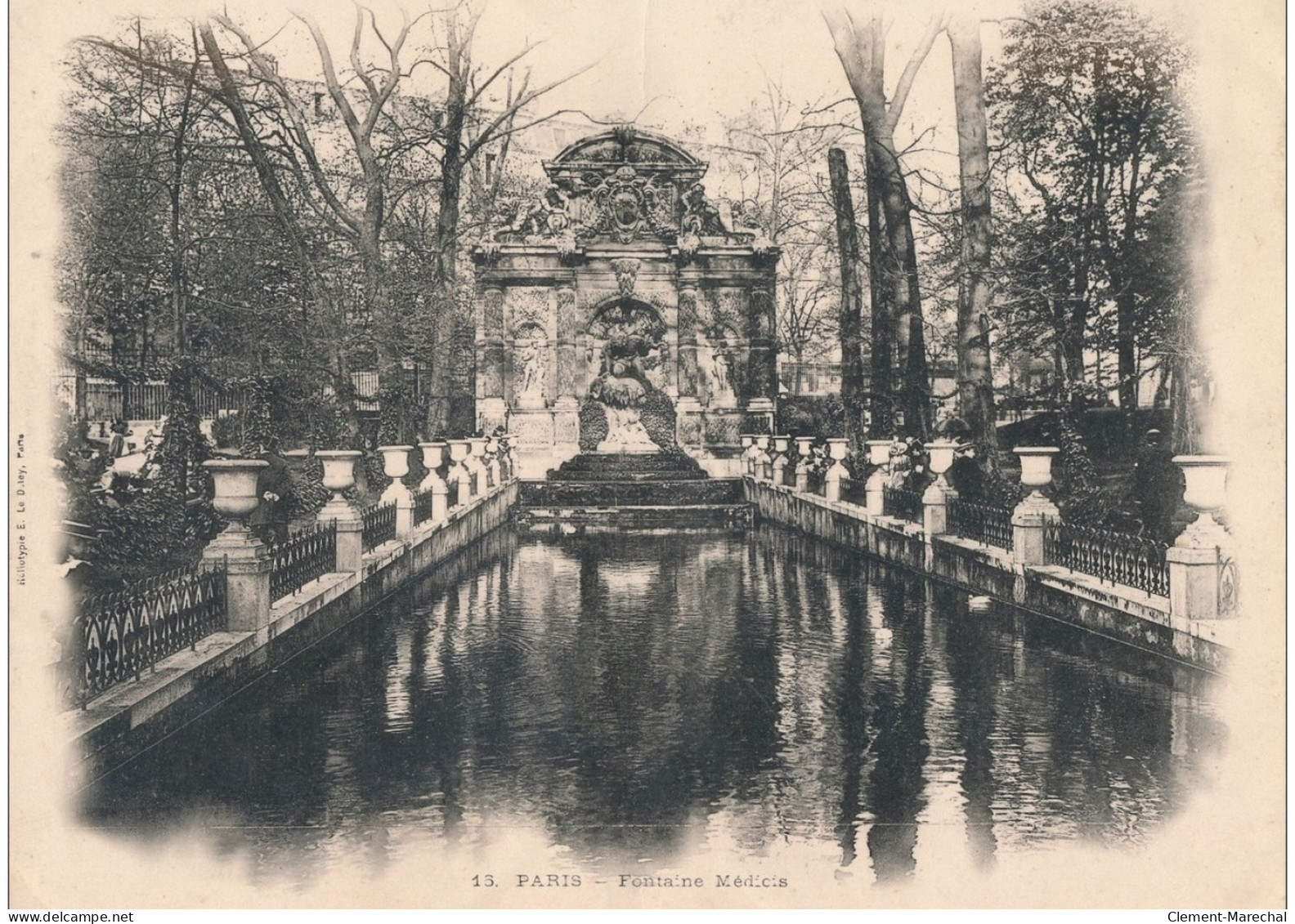 Carte Panoramique - PARIS - Fontaine Médicis (18x14) - Très Bon état - Autres & Non Classés