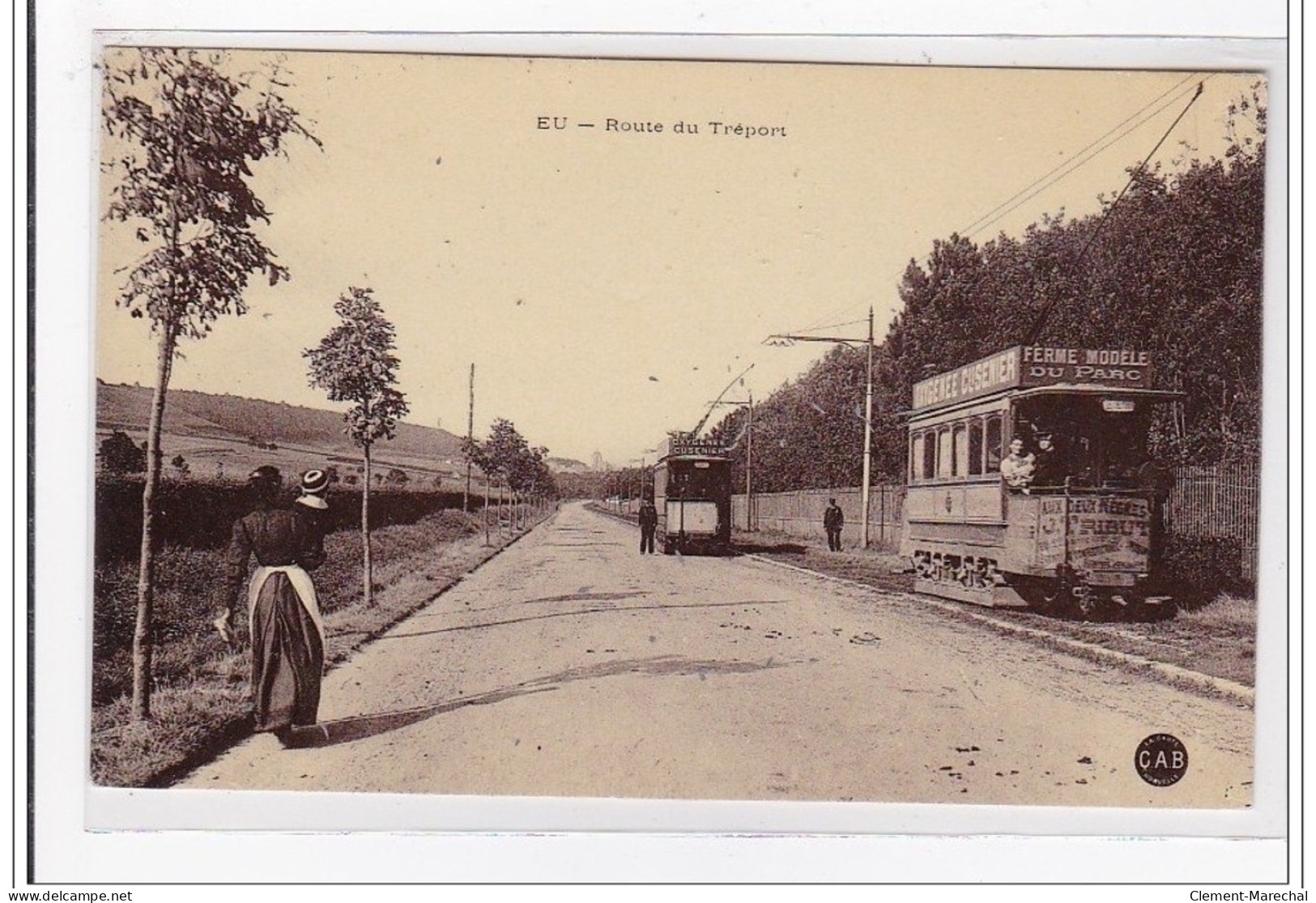 EU : Route Du Tréport (tramway) (cab) - Tres Bon Etat - Eu