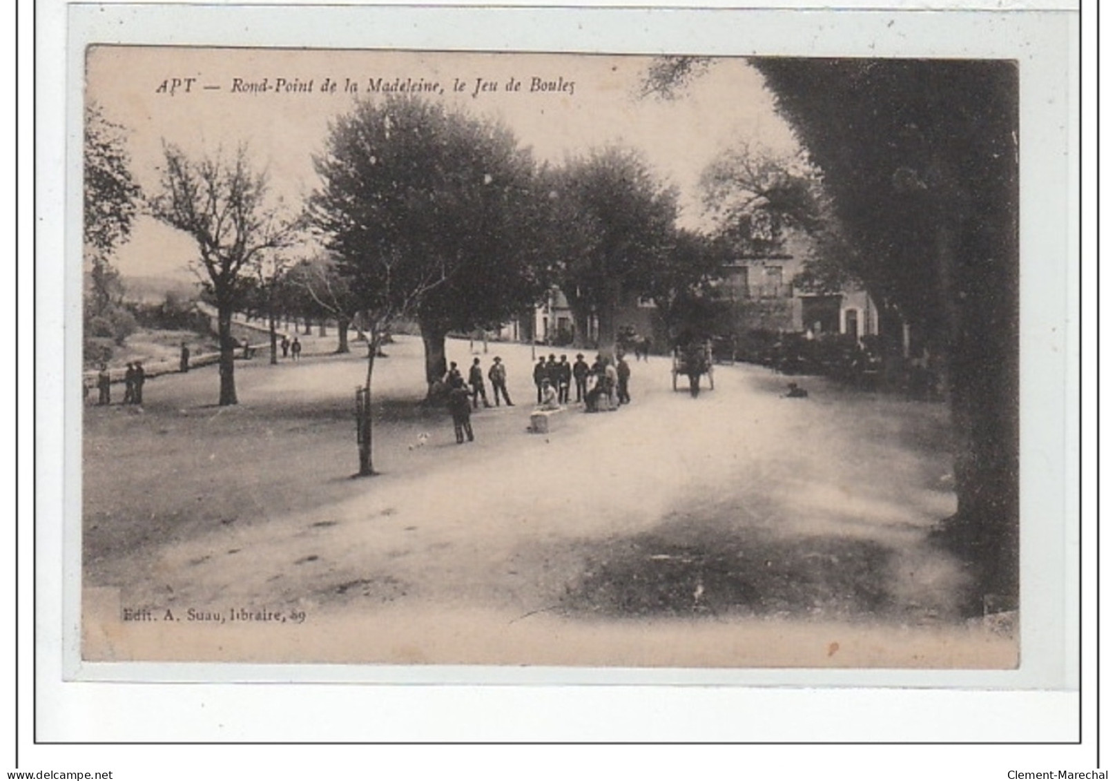 APT - Rond-Point De La Madeleine, Le Jeu De Boules - Très Bon état - Apt