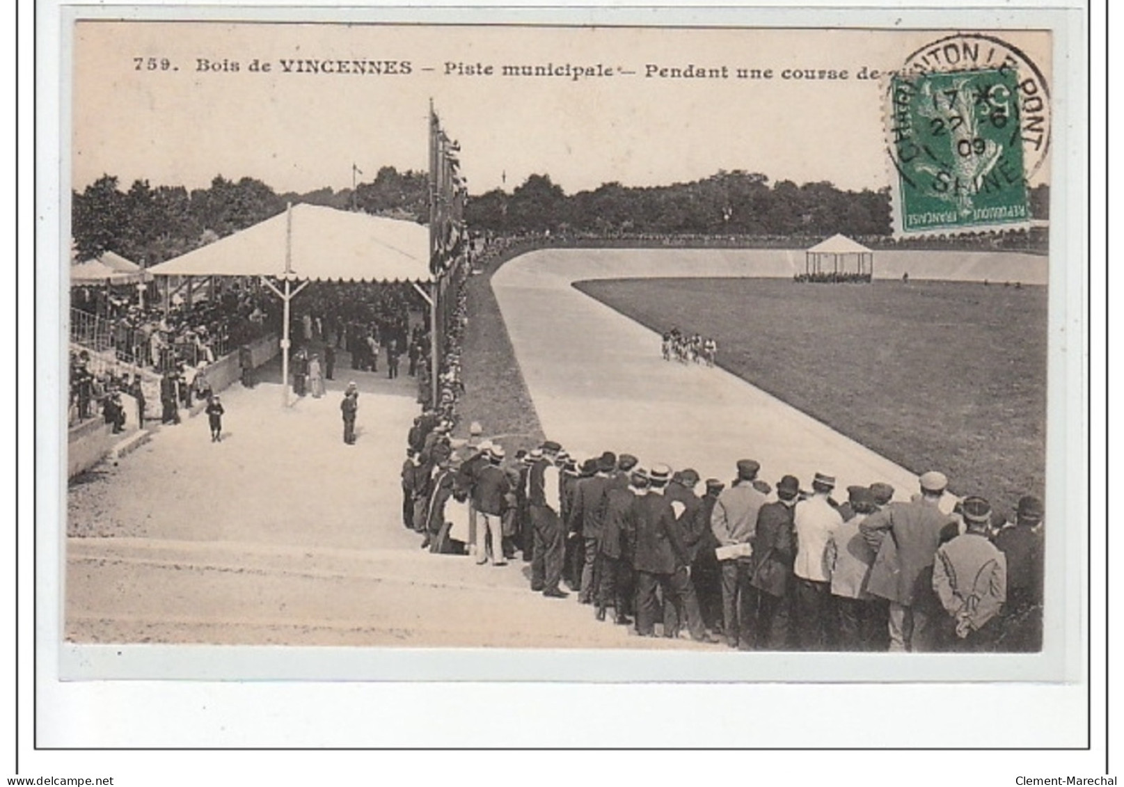 BOIS DE VINCENNES - Piste Municipale - Pendant Une Course De Vitesse - Très Bon état - Vincennes