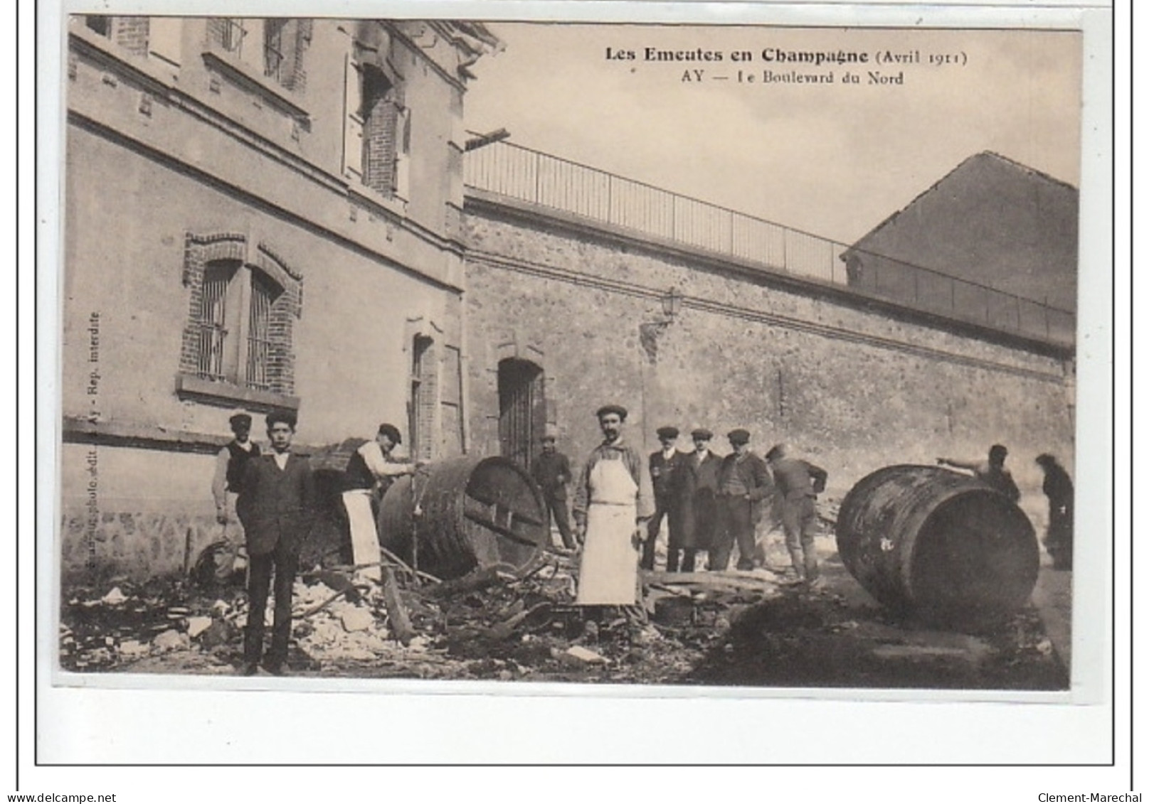 AY - Le Boulevard Du Nord - Les émeutes En Champagne (avril 1911) - Très Bon état - Ay En Champagne