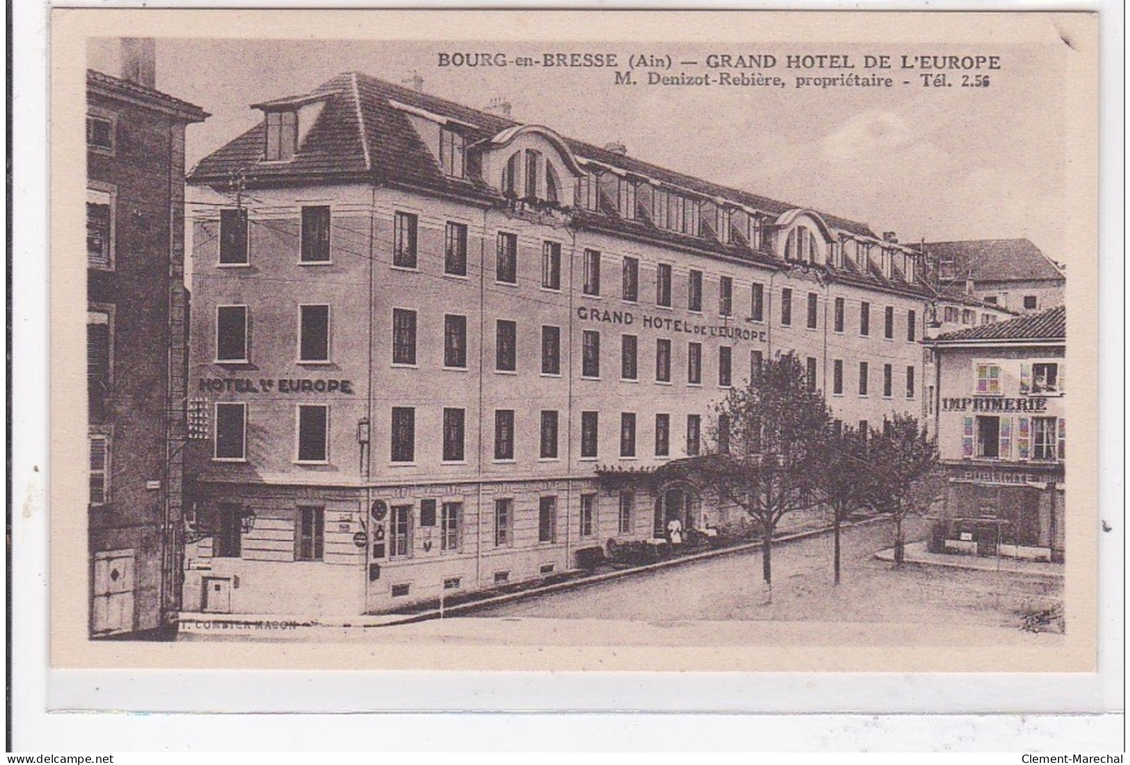 BOURG-en-BRESSE : Grand Hotel De L'europe - Tres Bon Etat - Otros & Sin Clasificación