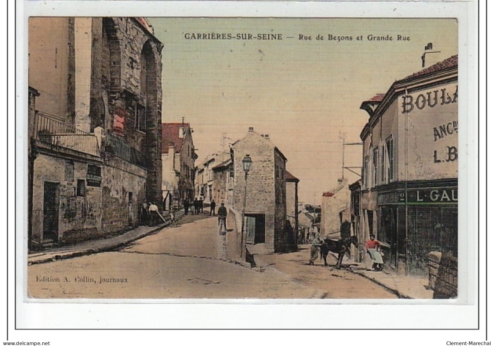 CARRIERES SUR SEINE - Rue De Bezons Et Grande Rue - Très Bon état - Carrières-sur-Seine