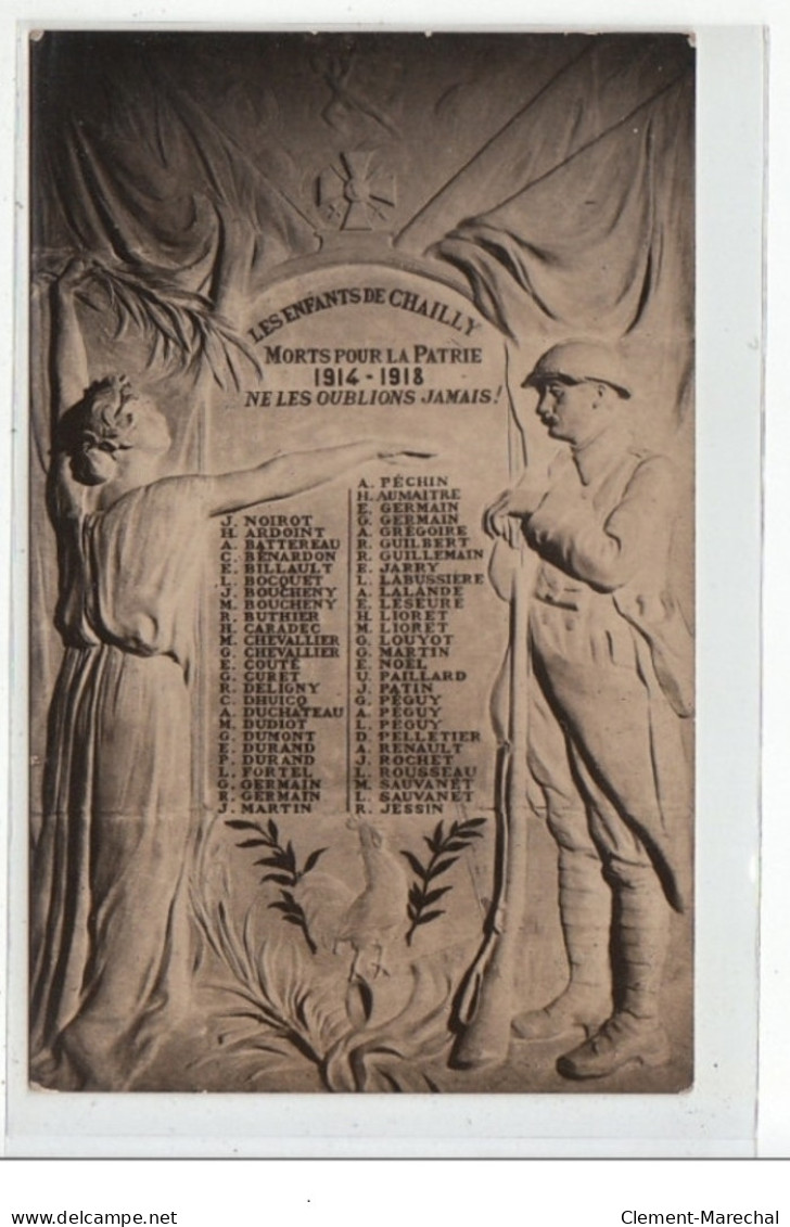 CHAILLY - CARTE PHOTO - Monument Aux Morts 1914-18 - Très Bon état - Other & Unclassified