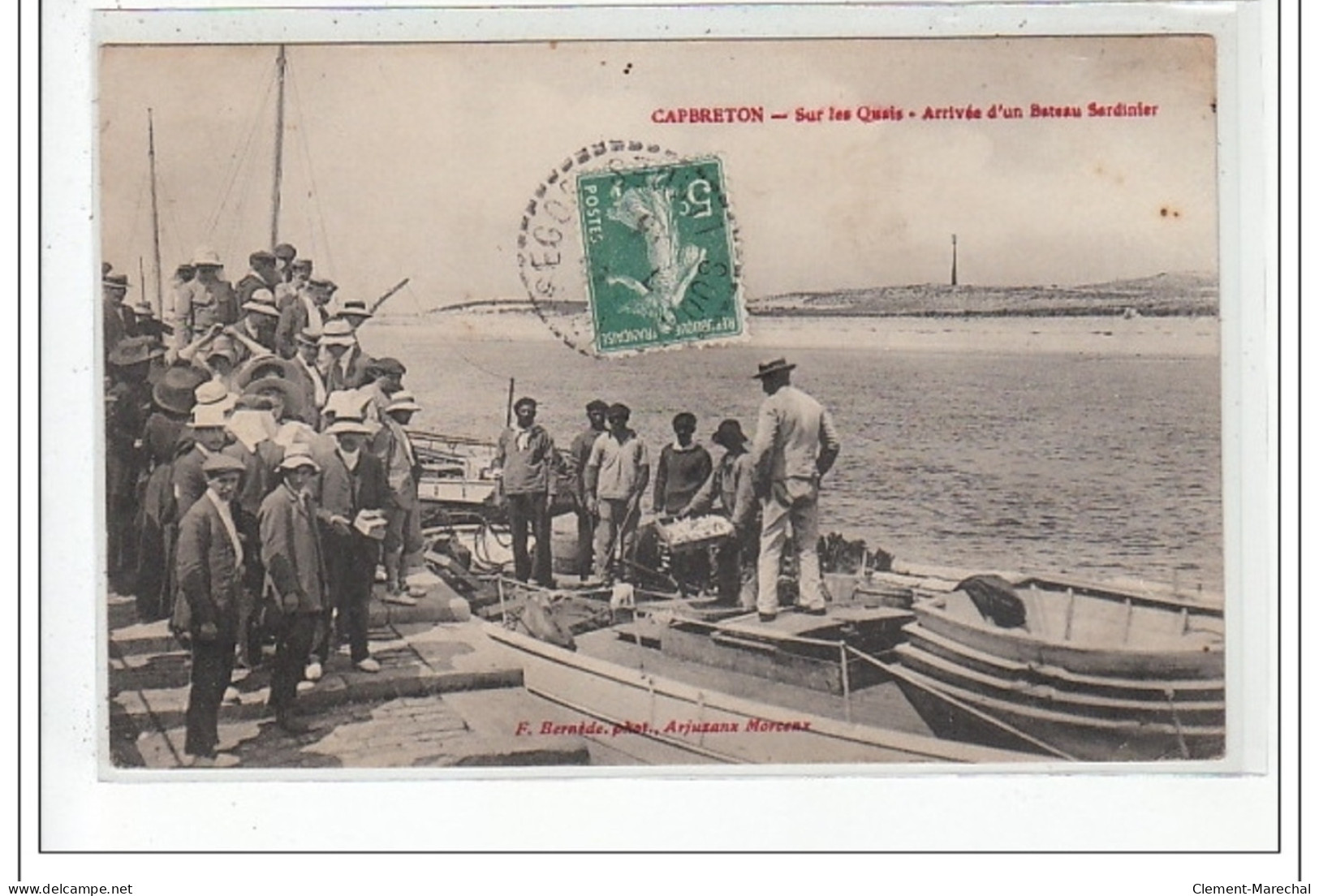 CAPBRETON : Sur Les Quais - Arrivée D'un Bateau Sardinier - Tres Bon état - Capbreton