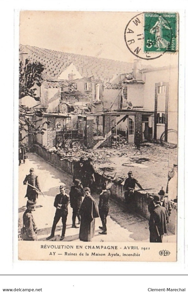 CHAMPAGNE : Revolution En Champagne Avril 1911 - Tres Bon état - Sonstige & Ohne Zuordnung