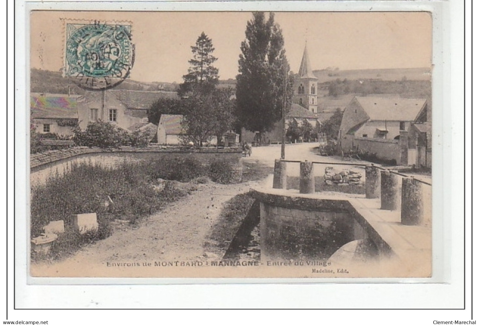 Environs De MONTBARD - MANNAGNE - Entrée Du Village - Très Bon état - Other & Unclassified