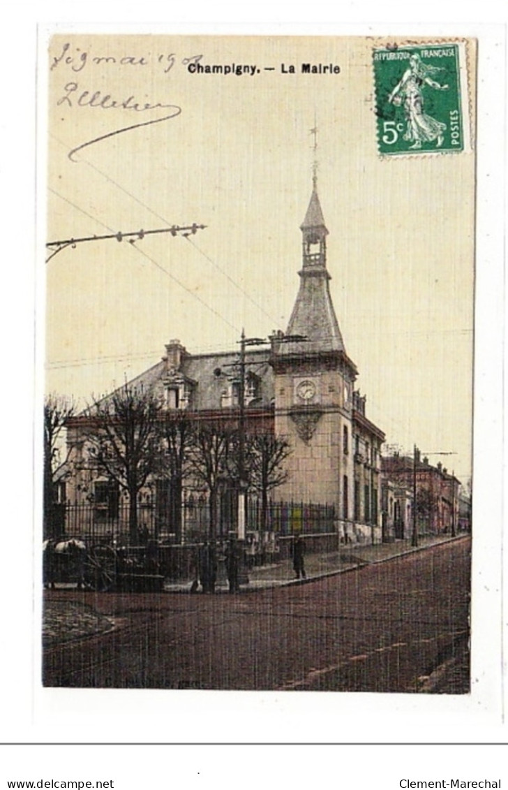 CHAMPIGNY : La Mairie - Tres Bon Etat - Sonstige & Ohne Zuordnung