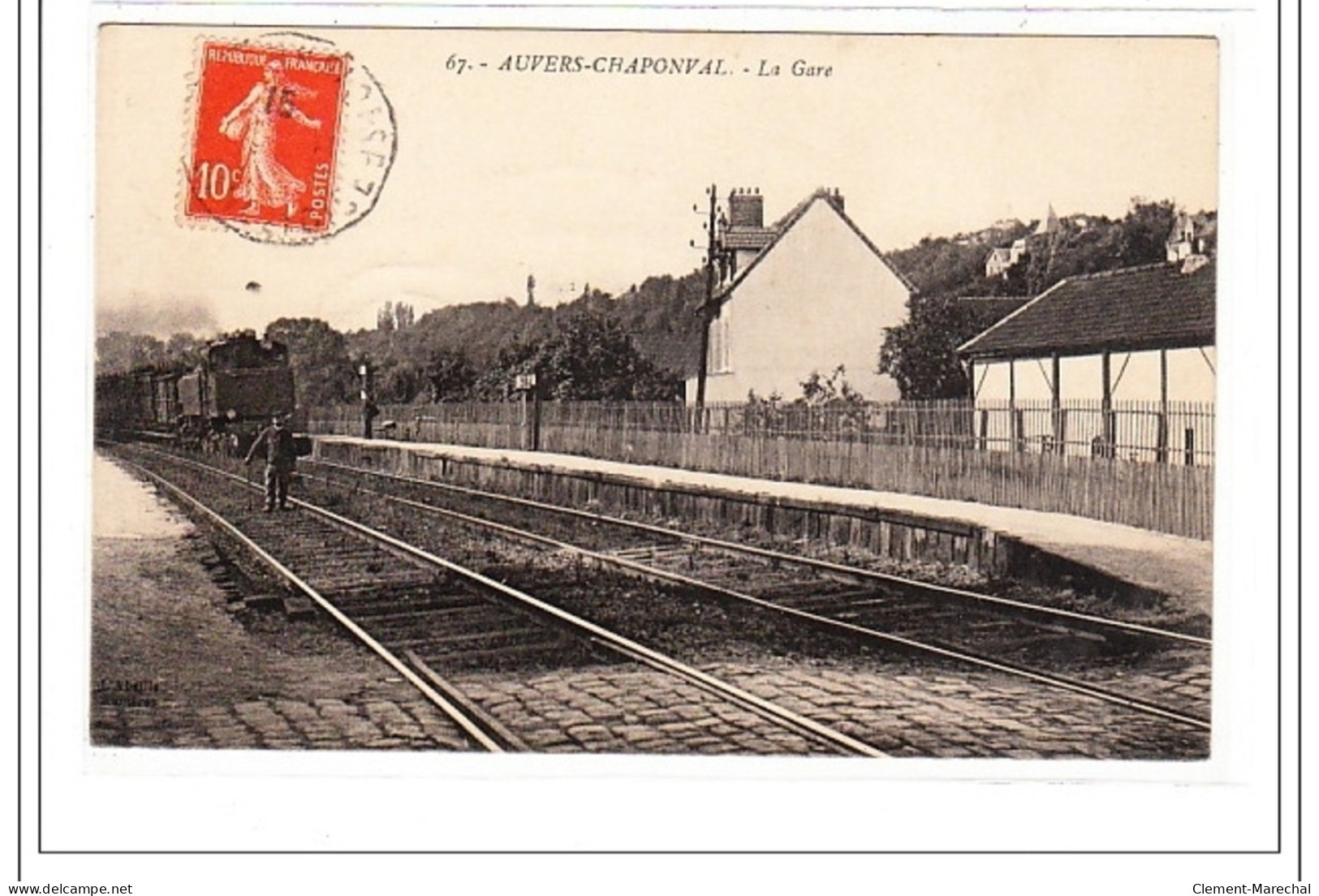 AUVERS-CHAPONVAL : La Gare - Tres Bon Etat - Auvers Sur Oise