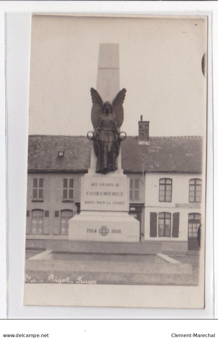 FAUQEMBERGUE : Mort Pour La France, Monument Aux Morts, Carte Photo - Tres Bon Etat - Fauquembergues