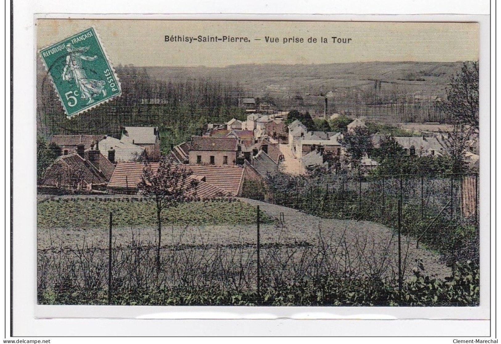 BETHISY-saint-PIERRE : Vue Prise De La Tour (toillée) - Tres Bon Etat - Sonstige & Ohne Zuordnung