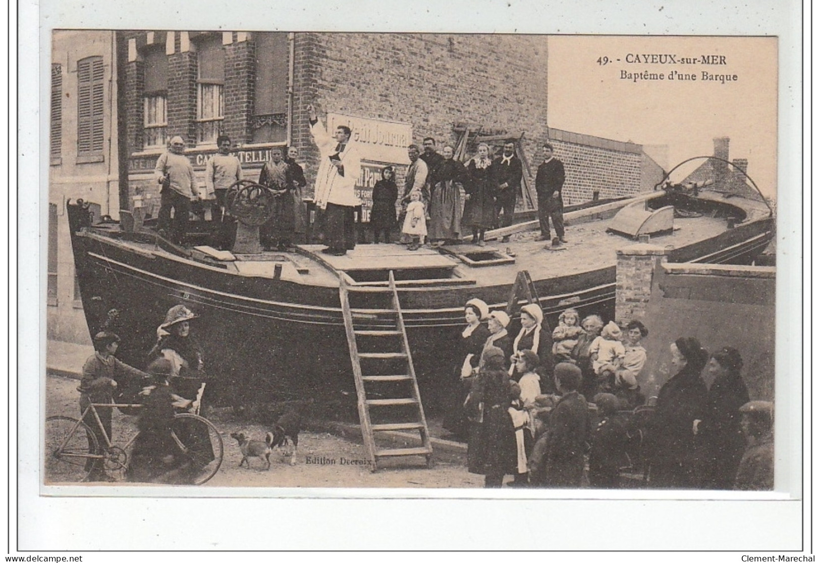 CAYEUX SUR MER - Baptême D'une Barque - Très Bon état - Cayeux Sur Mer