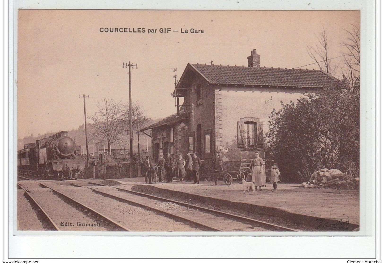 COURCELLES Par GIF - La Gare - Très Bon état - Sonstige & Ohne Zuordnung