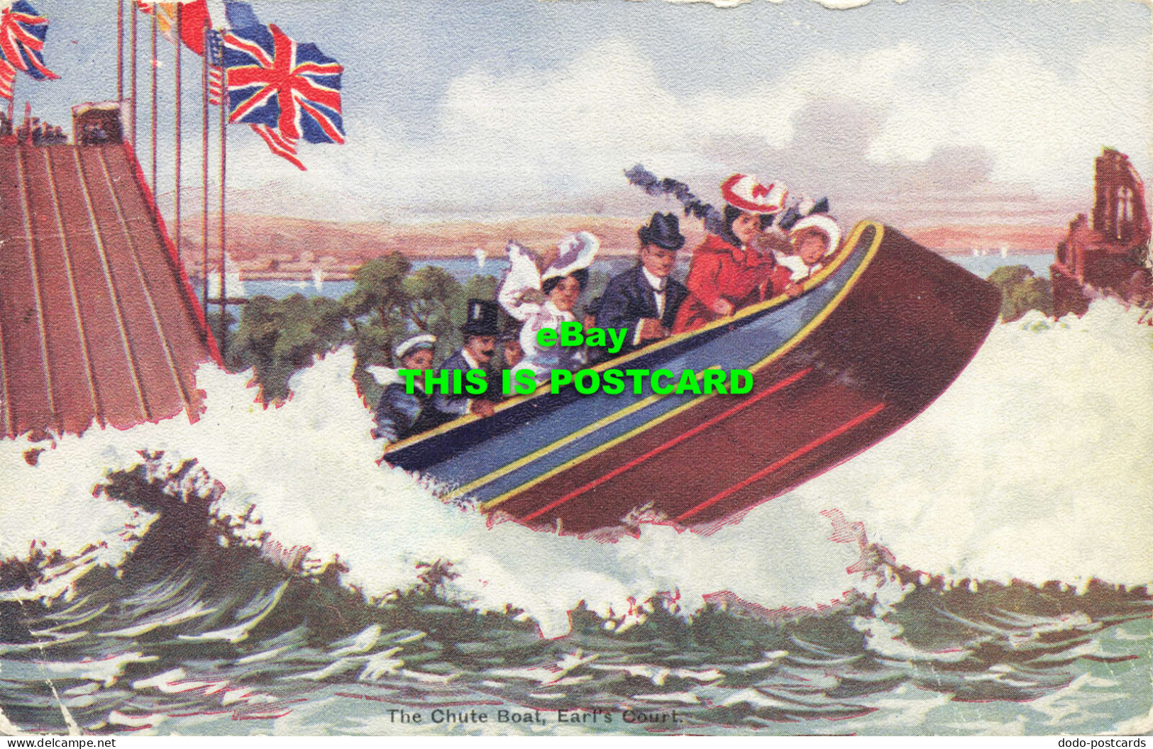R599023 The Chute Boat. Earl Court. Gale And Polden. Nelson Series. 1905 - Monde